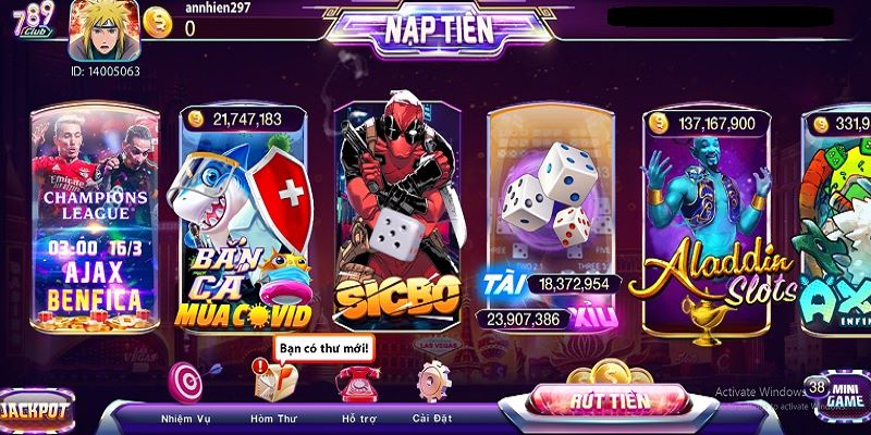 Top cổng game bài - 789club là cái tên nên lựa chọn